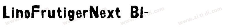 LinoFrutigerNext Bl字体转换